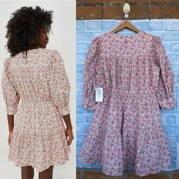 HYACINTH HOUSE Pink and Red Floral
Maddie Mini Dress size medium - Picture 3 of 16